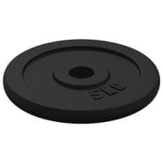 Vidaxl Komplet uteži 40 kg lito železo in kromirano jeklo
