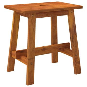 Vidaxl Stolček 45x29x45 cm pravokoten trden les akacije