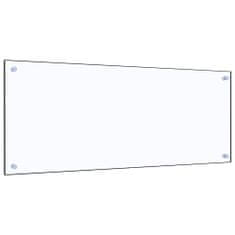 Vidaxl Kuhinjska zaščitna obloga prozorna 100x40 cm kaljeno steklo