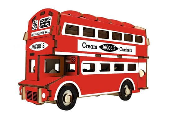 Woodcraft 3D lesena sestavljanka - Doubledecker