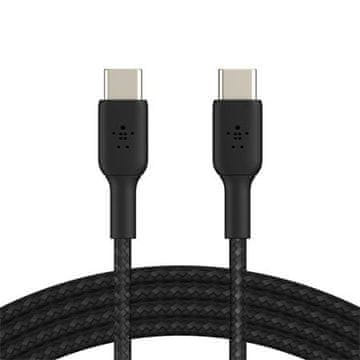 Belkin BOOST CHARGE USB-C/USB-C kabel, 2 m, črn - Vzdržljiv