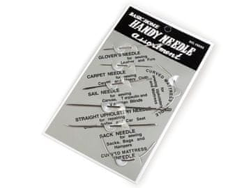 Igle za usnje, rjuhe, preproge, vzmetnice - komplet 7 - nikelj