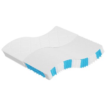 Vidaxl Vzmetnica z žepkastim vzmetenjem srednje trda 200x200 cm