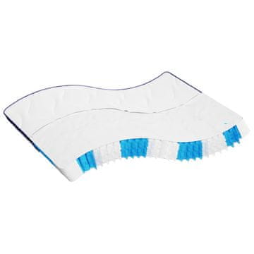 Vidaxl Vzmetnica z žepkastim vzmetenjem srednje trda 180x200 cm