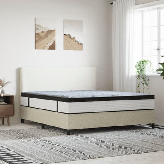 Vidaxl Vzmetnica z žepkastim vzmetenjem srednja plus 160x200 cm