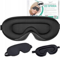 Medi Sleep 3D SPALNA ZATEMNILNA MASKA, NASTAVLJIVA 99 % SVETLOBE