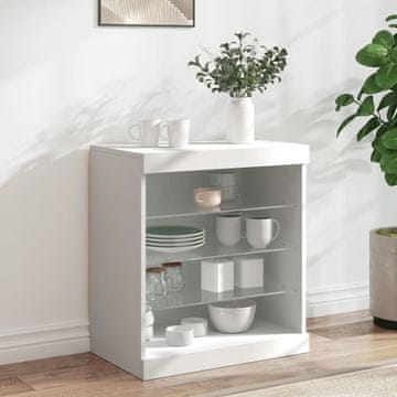 Vidaxl vidaXL LED omarica za osvetlitev bela 60,5 x 37 x 67 cm