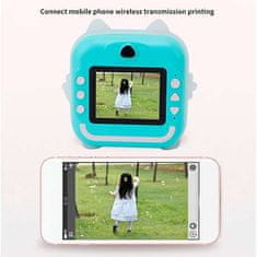 Netscroll Otrokom prijazen fotoaparat, komplet s kamero za takojšnje tiskanje fotografij, 2 + 5 gratis rolami papirja, USB kablom, trakom za zapestje in Micro SD kartico, JumboPrintBundle