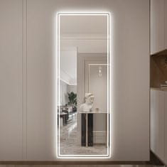 S6 Steklarstvo Šest LED ogledalo S621A, 60x165cm, hodnik/predsoba, garderoba, salon, senzor gibanja