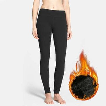 Netscroll Ženske zimske toplo podložene pajkice, debele termalne pajkice, visok pas, mehke in raztegljive, izjemno udobne in tople, univerzalna velikost, odlično oblikujejo postavo, HotLeggings