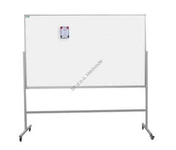 TIP Table bela tabla, na stojalu, enostranska, magnetna, emajlirana, 120x150 cm