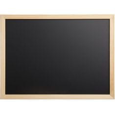 TIP Table črna, magnetna, emajlirana, 40 x 60 cm, LESEN okvir