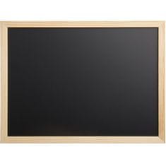 TIP Table črna tabla, magnetna, emajlirana, 40 x 60 cm, LESEN okvir