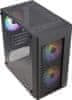 Aerocool Aerocool HEXFORMBKV2 Micro ATX PC Case 3 Fans FRGB Black - Odprodaja