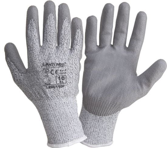 LAHTI PRO pu cut rokavice res. 5, l200111p, kartica, "11", ce, lahti