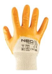 NEO delovne rokavice, bombažne, delno prevlečene z nitrilom, 4111x, velikost 10