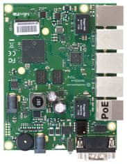 Mikrotik RouterBOARD RB450Gx4, 1 GB RAM, IPQ-4019 (716 MHz), 5 × GbE, 802.3af/at, licenca L5