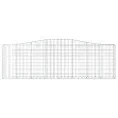 Vidaxl Obokane gabion košare 25kosa 400x30x120/140 cm pocinkano železo