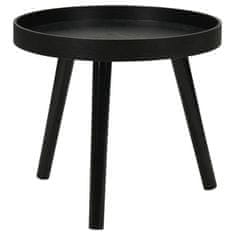 Greatstore Home&Styling Stranska mizica 2 kosa okrogla črna
