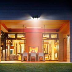 Netscroll 3-stranska stenska solarna svetilka s senzorjem gibanja, solarna luč z 360° rotacijo, 8h delovanja, vodoodporna, za osvetljevanje dvorišča, garaže, vrta, terase, vhodnih vrat, TripleSolar