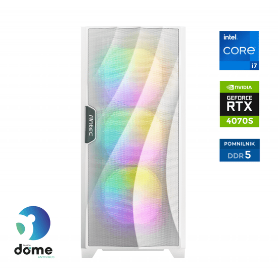 Anni Gamer Extreme namizni računalnik, i7-12700F, 32GB, SSD2TB, RTX4070Super, DOS (G8-1015)