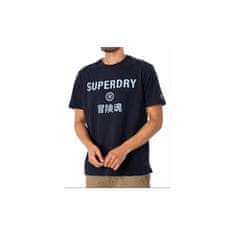 Superdry Majice mornarsko modra L Code Core Sport Tee
