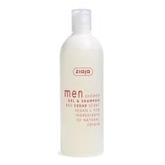 Ziaja Gel za tuširanje in šampon Red Cedar Men (Gel & Shampoo) 400 ml