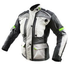 Cappa Racing Ženska moto jakna FIORANO tekstilna siva / bela XL