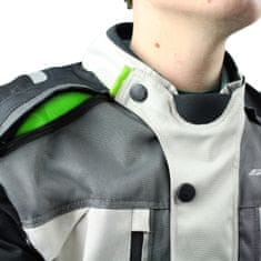 Cappa Racing Moška moto jakna FIORANO siva / bela XL
