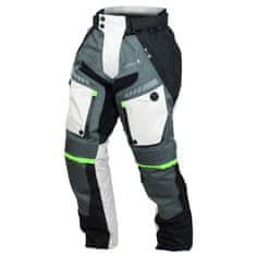 Cappa Racing Kalhoty moto pánské FIORANO textilní šedé / bílé 2XL