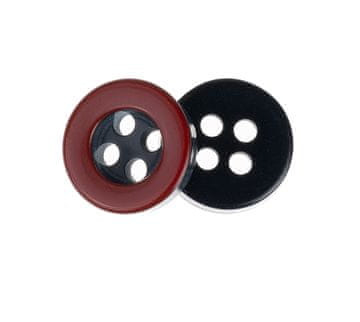Gumb - komplet 6 gumbov - premer 10 mm, dvobarvni