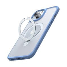 Torras UPRO Ostand Matte ohišje za iPhone 15 - Modra Odličje za Elegantno Zaščito