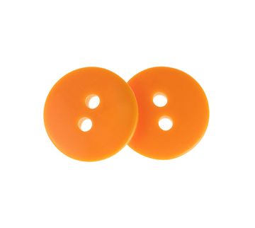 Gumb - set 6 gumbov - premer 15 mm, oranžne barve