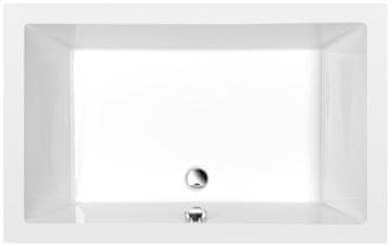 POLYSAN Polysan DEEP pravokotna tuš kad 120x75x26 cm, bela, liti marmor