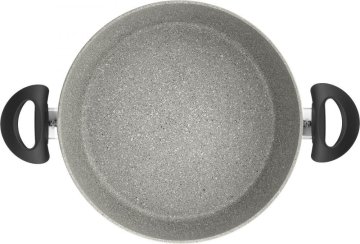 Ballarini Globoka ponev BALLARINI Ferrara s 2 ročaji, 28 cm, granitna, FERG3K0.28D, idealna za odlične jedi.