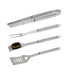 H&S 5-delni set žar BBQ 46x16cm v kovčku / inox