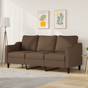 shumee vidaXL Trosed, rjav, 180 cm, oblazinjen s tkanino