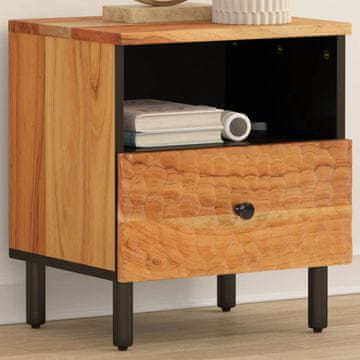Vidaxl vidaXL Nočna omarica 40x33x46 cm masivni akacijev les