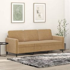 Vidaxl Trosed rjav 180 cm žamet
