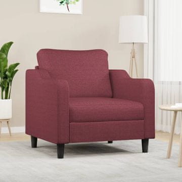 Vidaxl vidaXL Fotelj, vinsko rdeč, 60 cm, oblazinjen s tkanino