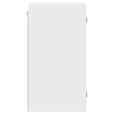 Vidaxl Stenska omarica s steklenimi vrati bela 35x37x68,5 cm
