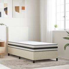 Vidaxl Vzmetnica z bonnell vzmetenjem srednje trda 90x190 cm enojna