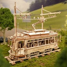 Robotime Rokr 3D lesena sestavljanka Tramvaj 374 kosov