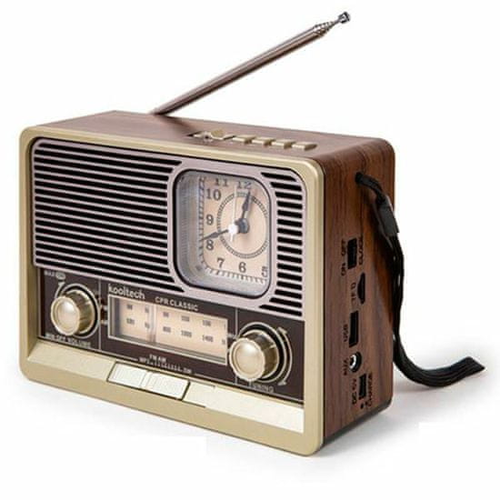 slomart prenosni radio bluetooth kooltech vintage