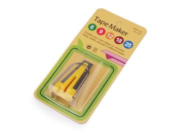 mape za poševne trakove 12 mm, 18 mm, 25 mm - (12 mm) rumena