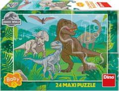 Dino Puzzle Jurski svet MAXI 24 kosov