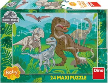 Dino Puzzle Jurski svet MAXI 24 kosov