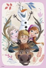 Dino Puzzle Ledeno kraljestvo: Anna in Elsa 2x77 kosov