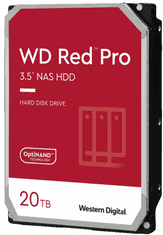 WD Red Pro NAS HDD disk, 20 TB, SATA3, 3,5, 7200, 512MB (WD201KFGX)
