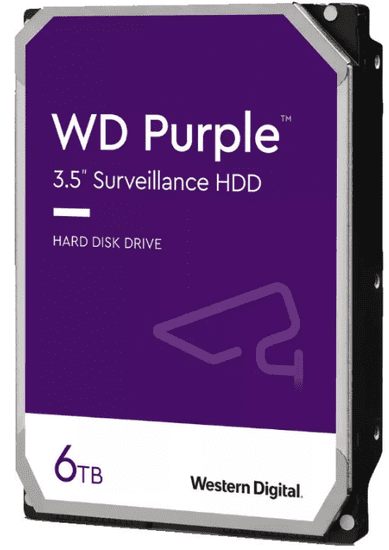 WD Purple HDD trdi disk, 6TB, 3,5, SATA3, 256MB, 5400 (WD64PURZ)